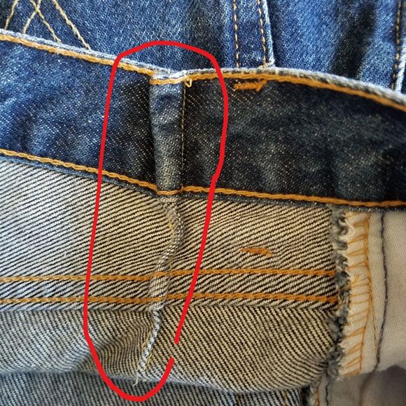 Levi’s 550 Jeans Men’s 34x31 Blue Relaxed Fit Denim *FLAWS* - Picture 9 of 9